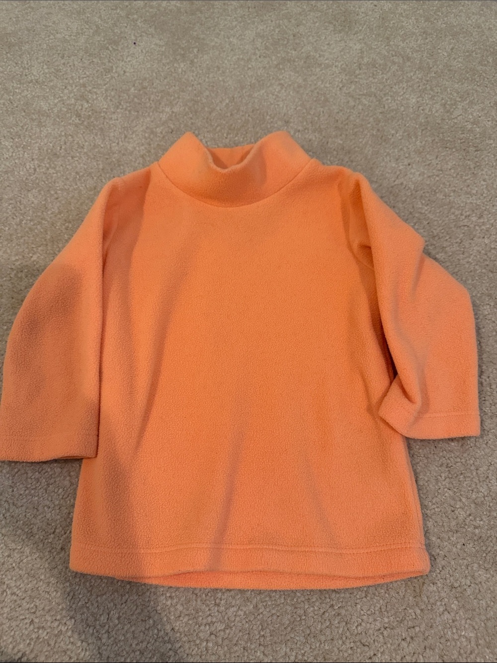 Dudley Stephens Bright Orange Turtleneck Sweater